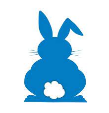 Bunny silhouette line drawing, vector illustration. Silhouette Svg Files Bunny Outline Svg Novocom Top