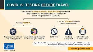 While it no longer recommends that every traveler isolates for two weeks after. Testing And International Air Travel Cdc