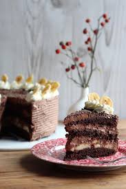 Schoko Torte Mit Banane Die Feinschmeckerin Schoko Bananen Torte Kuchen Rezepte Einfach Lecker Backen