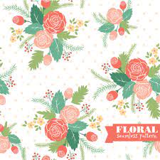 Find illustrations of floral pattern. Seamless Floral Pattern Photoshop Vectors Brushlovers Com