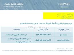 شركة امنكو وظائف ممثلة خدمة عملاء وحارسة أمن