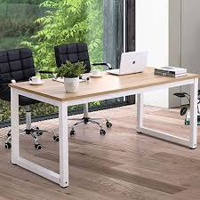 Amazon Com Home Office Desk 63 Inch Large Computer Desk Computer Table For Home Office With Wide Worksta In 2020 Large Computer Desk Computer Table Home Office Desks