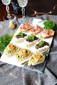 This Holiday Crostini Trio Has Something For Everyone There S Seafood Meat And Vegetarian O Christmas Food Dinner Christmas Dinner Starters Starters Recipes