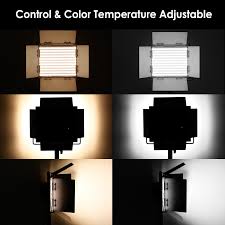 Neewer 3 Packs 660 Led Video Light Photography Lighting Kit With Stand Dimmable 3200 5600k Cri96 Led Panel Premium 200cm Light Stand For Studio Youtube Video Outdoor Shooting Neewer Photographic Equipment