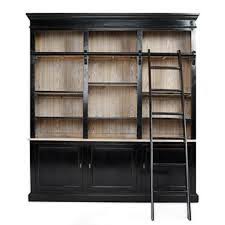 Wall Of Bookshelves With A Rolling Ladder On The Cheap Wall Bookshelves Library Bookcase Floor To Ceiling Bookshelves
