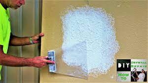 You can buy texture patch kits for repairing most drywall finishes. Easiest Way To Repair Knockdown Texture On A Wall Patch Ever Youtube