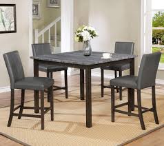 Royal Fair Pompei Five Piece Grey Counter Height Dining Set Ruby Gordon Home Pub Table And Stool Sets