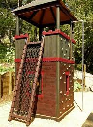 Barbara Butler Extraordinary Play Structures For Kids The Fortress The Fortress Love All The Climbing Possibil Backyard Play Backyard Fort Backyard For Kids