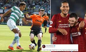 Andy robertson is on wired. Van Dijk Celtic And Love Of Golf Andy Robertson Holds A Twitter Q A Daily Mail Online