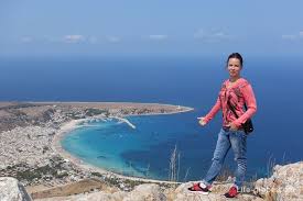 Resti del torrione del castello di san vito. Climbing The Monte Monaco Mountain And Gorgeous Views Of San Vito Lo Capo Sicily