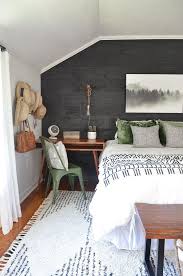 The room is small, and is captured in its entirety in this photo. With A Small Budget We Gave A Guest Room A Makeover With A Combination Of Rustic Modern And Bohemian Guest Bedroom Makeover Guest Bedroom Decor Guest Bedroom