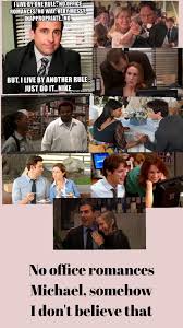 I Love The Chemistry In Each Couple The Office Show Office Romance Office Memes