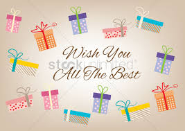 Wish You All The Best Card Vector Image 1483928 Stockunlimited Good luck wishes and messages to motivate someone you care. wish you all the best card vector image