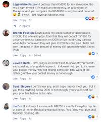 If you have a need and seek prayer, we are happy to pray for you and with you. Subang Jaya Student Complains Rm2 000 Monthly Allowance Not Enough Hype Malaysia