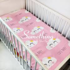 1 Pc Ins Baby Cotton Fitted Sheet Crib Mattress Cover For Baby Girls Boys Crib Bed Sheet Whale Cloud Cat Sweety Heart