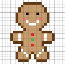 Crochet Gingerbread Man Pixel Square Repeat Crafter Me Pixel Crochet Diy Knitting Projects Christmas Cross Stitch
