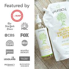 Amazon Com Puracy Natural Shampoo Body Wash Plant Derived Baby Shampoo Baby Wash Gentle Soap For Sensitive Skin Tear Free 16 Fl Oz 2 Pack Packaging May Vary Beauty
