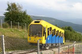 Góra żar jest szczytem niezwykle atrakcyjnym turystycznie. Bergbahn Gora Zar Polen Wagen 1 Gora Zar Am 28 08 2006 Bahnbilder De