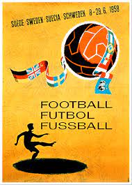 Fifa World Cup 1958 Sweden World Cup Fifa World Cup Iconic Poster