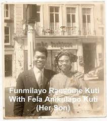 Picture of Funmilayo Kuti and Son