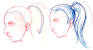 Easy Tied Hair Drawing