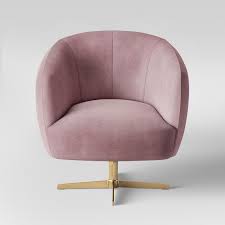 Carina pink swivel task chair. Opalhouse Morpho Pink Swivel Velvet Brass Arm Chair