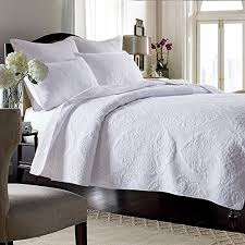 They include the fitted sheets and pillowcases needed for a full bedspread. Buy Brandream White Vintage Paisley Comforter Set King Size 100 Cotton Quilt Bedding Set Summer Bedspreads Lightweight 3 Piece Online In Indonesia B06xgzsyb6