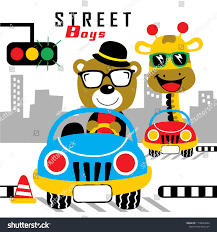 Cool Driver Funny Animal Cartoon Vector Illustration Ad Ad Funny Driver Cool Animal Funny Animals Cartoon Animals Cartoons Vector