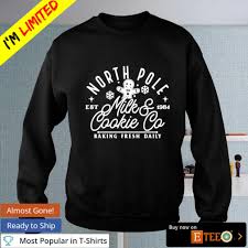 Gingerbread North pole milk and cookie co baking fresh daily T-shirt,  hoodie, sweater, long sleeve and tank top