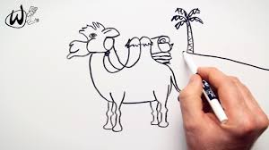 To draw a cartoon camel you will need to start by drawing out the shape of the camels head, ad muzzle. How To Draw A Desert Camel Drawing Doodle Words To Cartoon Youtube