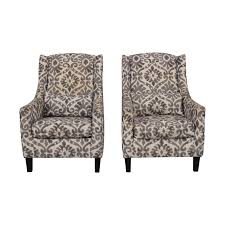 Our chairs will add a modern touch to your home décor with their trendy yet comfortable design something that makes them different from the rest. 87 Off Ashley Furniture Ashley Furniture Grey And White Accent Chairs Chairs
