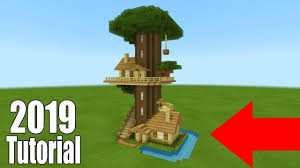 These treehouses in minecraft are super easy to build. Minecraft Tutorial How To Make A Ultimate Survival Tree House 2019 Youtube Minecraft Tutorial Minecraft Tree Minecraft Treehouses