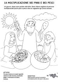 L Angolo Colora La Bibbia La Moltiplicazione Dei Pani E Dei Pesci Disegni Da Colorare Bibbia L Insegnamento Della Religione Religione