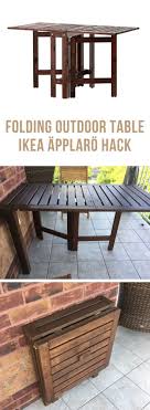 Folding Outdoor Table Applaro Switcheroo Ikea Hackers Outdoor Folding Table Pallet Furniture Outdoor Table Wood Table Decor