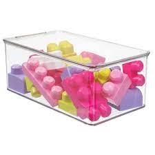 You've stepped on enough legos and blocks to know that you and your feet need a new solution, pronto! Clear Toy Storage Bin Target