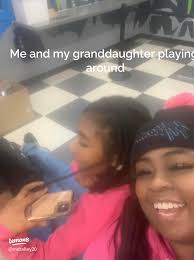 Me and my granddaughter playing around