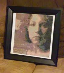 Custom one-off king neptune embroidery portrait