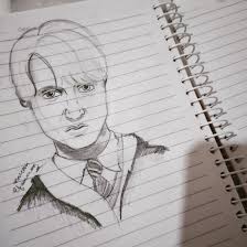 Drawing draco malfoy death eater tom felton. Draco Malfoy Pencil Sketch Draco Malfoy Book Drawing Harry Potter Drawings