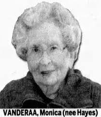 Monica Helen Hayes Collins Vanderaa (1917-2011)