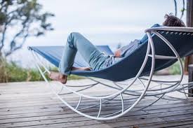Outdoor Rocking Chair Lets Multiple People Gently Sway Together In Nature In 2020 Lounge Chair Outdoor Outdoor Rocking Chairs Outdoor Furniture Design