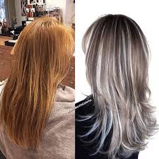 Formula I Colored The Whole Hair With Pravana 7 11 And 3 Inches Of Blue Additive Mixed With Zero Lift And Olaplex To Ca Grey Hair Inspiration Hair Hair Affair