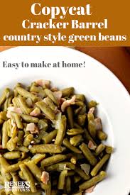 Cracker Barrel Copycat Country Style Green Beans Renee S Kitchen Adventures Cracker Barrel Green Beans Recipe Canned Green Bean Recipes Cracker Barrel Recipes