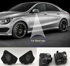 2 Pieces Miroir Led Flaque D Eau Lumieres Bienvenue Logo De Projecteur De Courtoisie Pour Mercedes Benz Amg Aliexpress