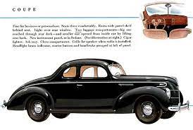 1939 Ford Coupe Promotional Advertising Poster Ford Ford Classic Cars Coupe