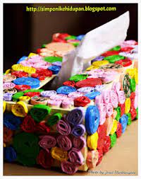 Tugas kerajinan kotak tisu dari tekstil prakarya. Membuat Tempat Tisu Dari Kardus Dunia Kreasi