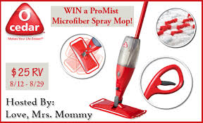 Mom Knows Best O Cedar Promist Microfiber Spray Mop Giveaway