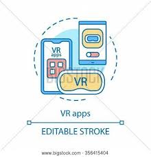 Build virtual reality applications for android and ios using the google vr sdk for unity. Vr Apps Concept Icon Vector Photo Free Trial Bigstock
