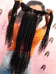 Braids Hairstyles For Black Women With Weave Curls 58 Ideas For 2019 Box Braids Hairstyles For Black Women Hair Styles Braids With Weave
