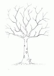 Bare Tree Template To Download Print Thumbprint Tree Family Tree Printable Fingerprint Tree