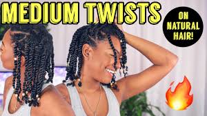 A hairstyle that i loved to do while my hair was short was flat twists. No Extension Protective Styling Medium Twist With Jewels Youtube